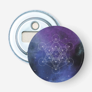 Metatron, chakra, zen, heilige geometrie, geometri button flesopener