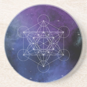 Metatron, chakra,zen,heilige geometrie, geometrie, zandsteen onderzetter