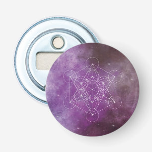 Metatron, chakra, zen, sacrale geometrie, engel button flesopener