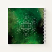 Metatron, chakra, zen, sacrale geometrie, engel notitieboek (Achterkant)