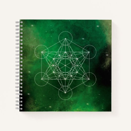 Metatron, chakra, zen, sacrale geometrie, engel notitieboek (Voorkant)