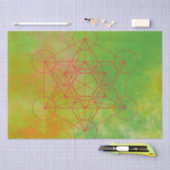 Metatron, chakra, zen, sacrale geometrie, engel tissuepapier (Craft)