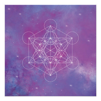 Metatron, chakra,zen,sacred geometric, angel, foto afdruk