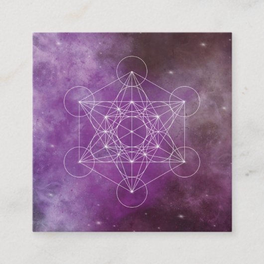 Metatron, chakra,zen,sacred geometric, angel informatiekaartje (Voorkant)
