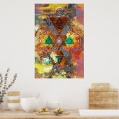 Metatron Colorscape Mandala Art Poster (Cuisine)