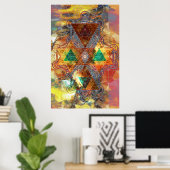 Metatron Colorscape Mandala Art Poster (Bureau à domicile)