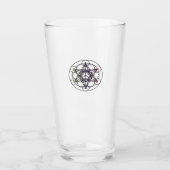 Metatron Cube Glass Cup Glas (Voorkant)