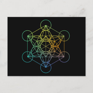 Metatron Cube Sacred Geometry Briefkaart
