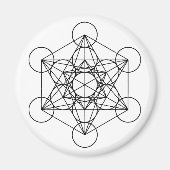 Metatron Cube Sacred Geometry Magneet (Voorkant)