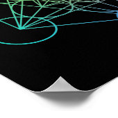 Metatron Cube Sacred Geometry Poster (Hoek)