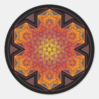 Metatron kubus ster mandala sticker