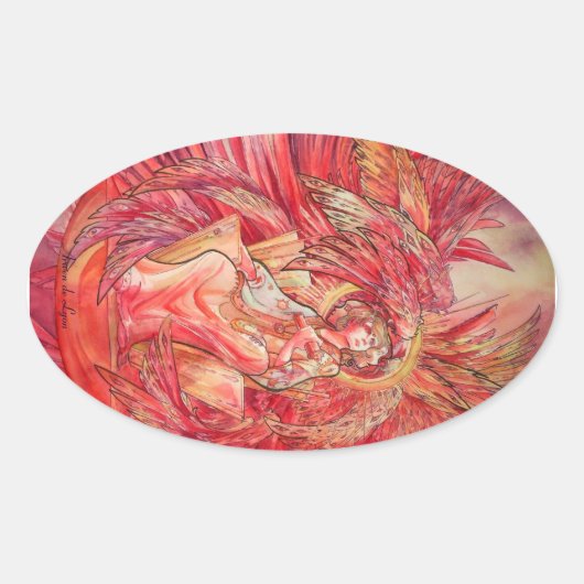 Metatron Ovale Sticker (Voorkant)