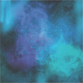 Metatron’s Cube Sacred Geometry Sticker (Voorkant)