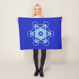 Metatron Sacred Geometry Small Blanket Fleece Deken