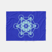 Metatron Sacred Geometry Small Blanket Fleece Deken (Voorkant (Horizontaal))