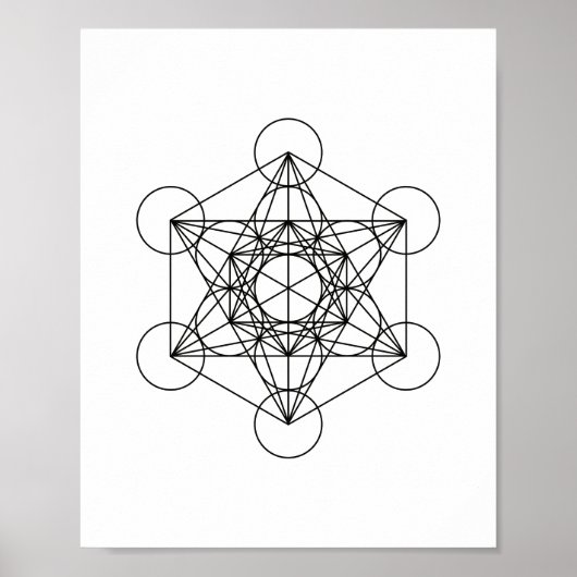 Metatron Sacred Geometry Wall Art Poster (Devant)