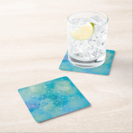 metatron vierkante kartonnen onderzetter