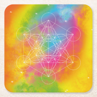 Metatron Vierkante Kartonnen Onderzetter