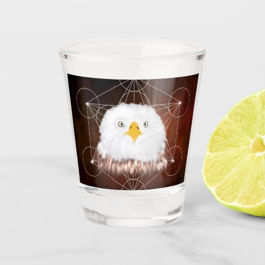 metatronadelaar shot glas (Voorkant)