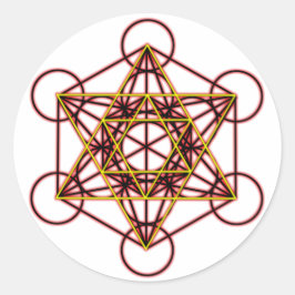 MetatronRedStar Ronde Sticker