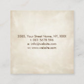 Metatron's Cube Chakras Sacred Geometry Vierkante Visitekaartje (Achterkant)