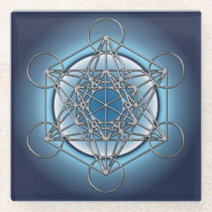 Metatrons Cube Glazen Onderzetter