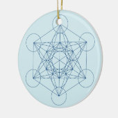 Metatron's Cube Keramisch Ornament (Links)