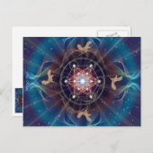 Metatron's Cube - Merkabah - Sacred Geometry Briefkaart (Voorkant / Achterkant)