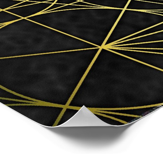 Metatron's Cube Network Poster (Hoek)