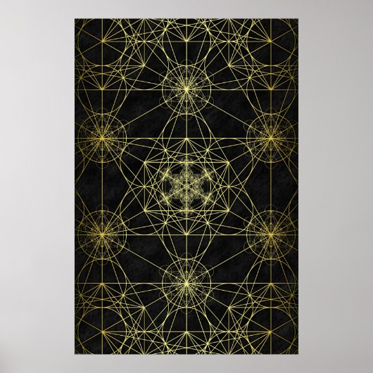 Metatron's Cube Network Poster (Voorkant)