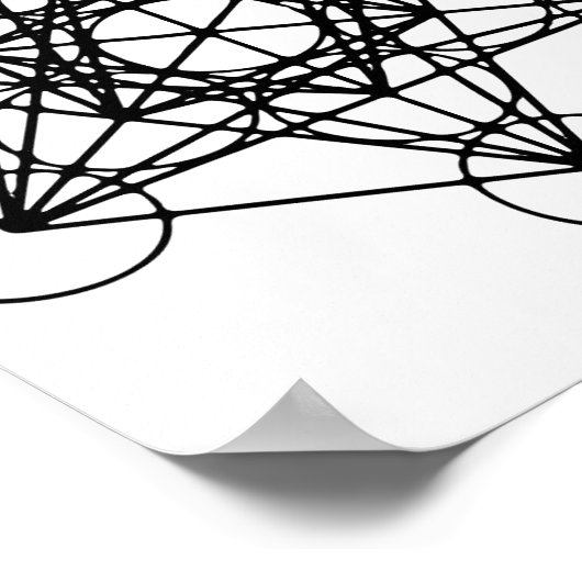 Metatron's Cube Poster (Hoek)