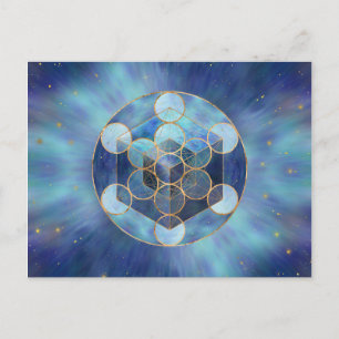 Metatron's Cube Sacred Geometry Briefkaart