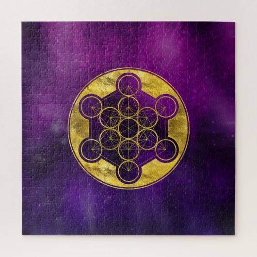 Metatron's Cube Sacred Geometry Legpuzzel (Verticaal)