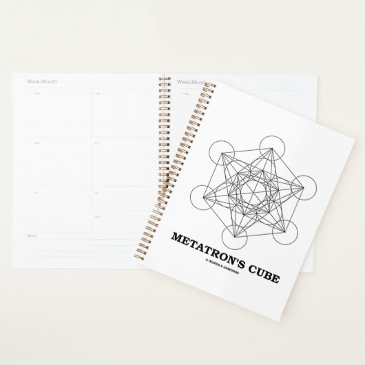 Metatron's Cube Sacred Geometry Planner (Display)