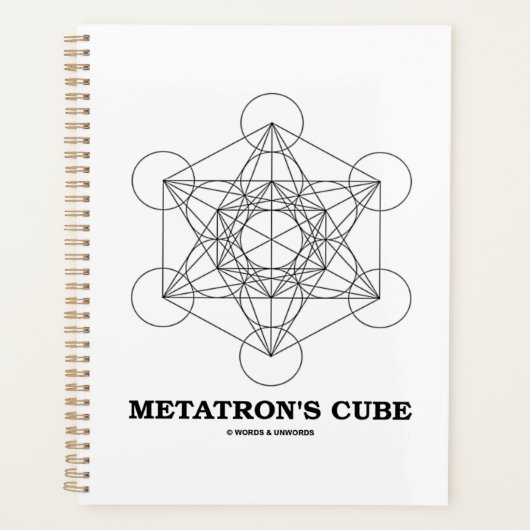 Metatron's Cube Sacred Geometry Planner (Voorkant)
