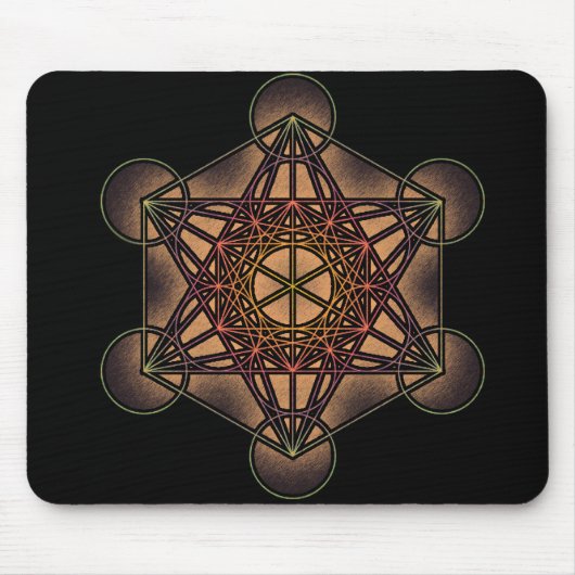 Metatron's Cube - Sacred Geometry Symbol Muismat (Voorkant)