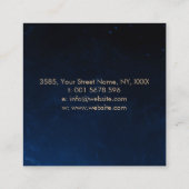 Metatron's Cube Sacred Geometry Vierkante Visitekaartje (Achterkant)