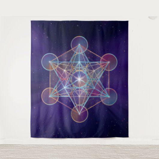 Metatron's Cube Sacred Geometry Wandkleed (Voorkant)