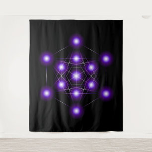 Metatron's Cube Series V3 Tapestry Wandkleed