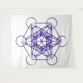 Metatron's Cube Series V5 Tapestry Wandkleed (Voorkant (horizontaal))