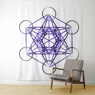 Metatron's Cube Series V5 Tapestry Wandkleed