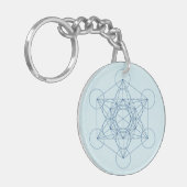 Metatron's Cube Sleutelhanger (Voorkant Links)