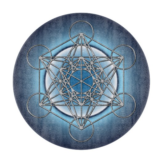 Metatrons Cube Snijplank (Voorkant)