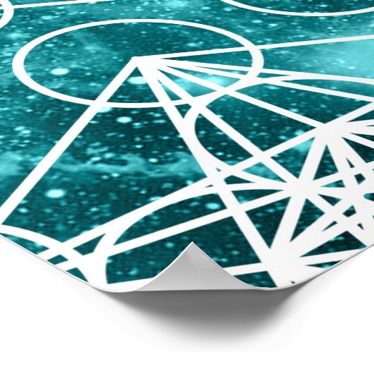 Metatron's Cube Space Poster (Hoek)