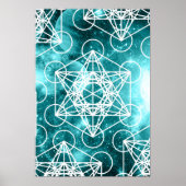 Metatron's Cube Space Poster (Voorkant)