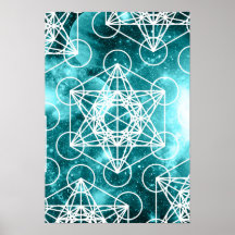 Metatron's Cube Space Poster