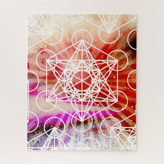 Metatron's Cube Space Puzzle 520 stuks Legpuzzel (Verticaal)