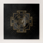 Metatron's Cube Sri Yantra Sacred Geometry Legpuzzel (Horizontaal)
