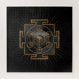 Metatron's Cube Sri Yantra Sacred Geometry Legpuzzel