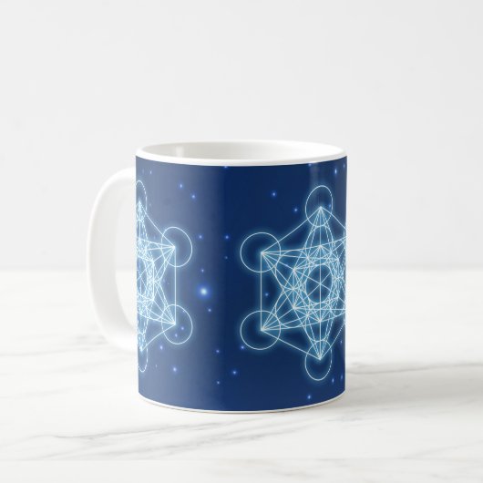 Metatron's Cube Universe Koffiemok (Voorkant links)
